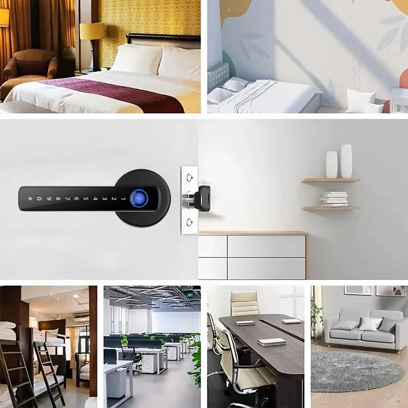 TuyaGuard X - Încuietoare Biometrică cu Parolă și Aplicație - LockX